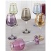 Луксозен сервиз за вино цветно стъкло