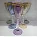 Луксозен сервиз за вино цветно стъкло