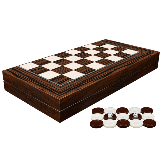 Шах и табла комплект с пулове Classic ebony