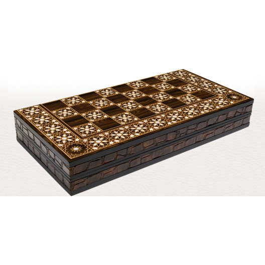 Луксозна дървена табла и шах Orient Pearl